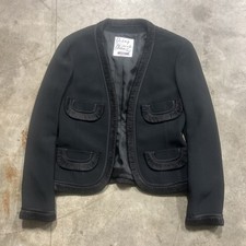 VTG Moschino Cheap and Chic Black frilled blazer  picture