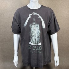 Vintage 2006 Tupac Shakur Memorial 1971-1996 Amaru AWA Double Sided Rap Tee picture