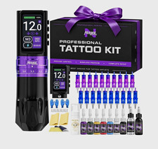 NEEBOL Wireless Tattoo Pen Kit w/ Batteries, Cartridge Needles, Ink, Paper picture
