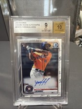 2020 Bowman - Chrome Rookie Autographs Yordan Alvarez #CRA-YA BGS 9 MVP picture