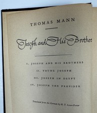 Thomas Mann Joseph the Provider 1944 Knopf True First Edition Nobel Laureate HC picture