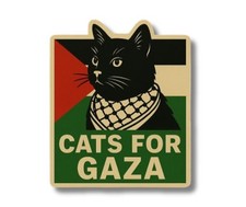 Cats for Gaza -Free Palestine Sticker picture