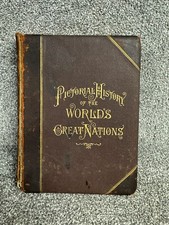 Antique 1882-PICTORIAL HISTORY OF THE WORLD'S GREAT NATIONS-Vol. 2 German - 1327 picture