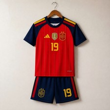 Kids Spain National Team 2026 World Cup Winners Home Kit - 2 Stars Edition  picture