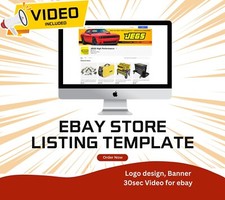 eBay template Storefront HTML listing template design, complimentary logo design picture