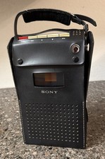 Vtg Sony TC-110 Solid State Cassette Recorder Player W/Case No Cord Not Tested picture
