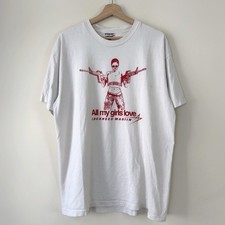 Vintage All My Girls Love Lockheed Martin Union Made White Cream Tee Shirt - XL picture