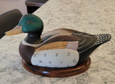 Sigma Duck Mallard Tastesette Hand Painted Porcelain Decoy Figurine Vintage Base picture