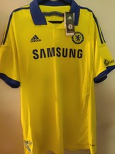 Adidas 2014/2015 Chelsea FC Yellow Away Football Soccer Jersey Men's Size XL NWT picture