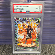 Panini 2023 Donruss Optic Downtown Joe Burrow Bengals #D-4 PSA 10 picture