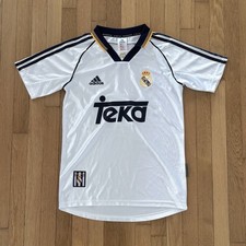 Vintage 1999 2000 Real Madrid Home Jersey Adidas Official Replica Teka Mens S picture