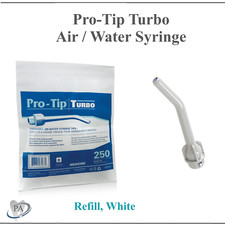 Dental Pro-Tip Turbo Air Water Syringe Tips Refill White, Medicom 116410 picture