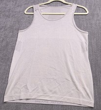 Lululemon Metal Vent Breathe Tank Mens S Gray Slim Fit Mesh Silverescent picture