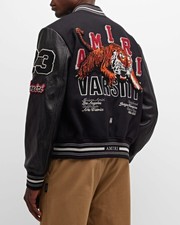 Amiri Men's Wool Vintage Patch Varsity Bomber Jacket picture