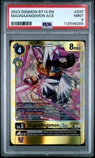Bandai 2023 Digimon CCG BT14 MagnaAngemon ACE BT14-037 SR Foil EN PSA 9 picture