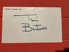 Tim Birtsas🔥🔥MLB Debut: 1985 Oakland Athletics🔥🔥Autograph🔥🔥 picture
