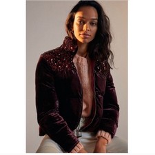 Anthropologie Ettitwa Vera Quilted Sequin Bomber picture