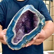 10.12LB Beautiful amethyst money bag, natural Uruguayan mineral crystal picture