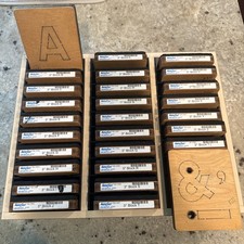 AccuCut Alphabet Die Set 3” Chunky Letters A-Z + Symbols Lot 28 Dies 5x6 picture