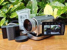 Victor (JVC) GZ-MG330-S Camcorder NTSC Tested w/ Charger & Station picture