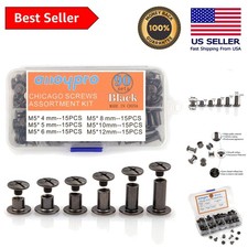 Assorted Chicago Rivets Set - Perfect for Leather Craft and Bookbinding Projects picture