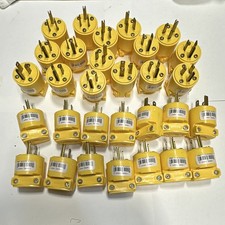 QTY 30 New Cooper-Eagle 4867  2 Pole / 3 Way Grounded Plug. Cord Cap picture