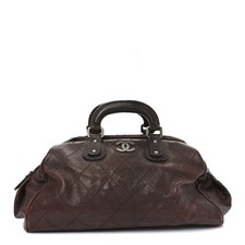Chanel Caviar Quilted CC Timeless Bowler Dark Brown Satchel picture