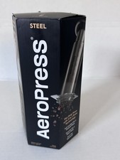 AeroPress Steel Stainless Steel Coffee Maker 3-in-1 Manual Brewer New picture