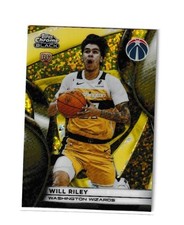 2025-2026 Topps Chrome Black Will Riley Gold Mini Diamond 45/50 picture