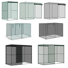Outsunny Heavy Duty Outdoor Walk-in Crop Cage w/ High-Quality HDPE Cover picture