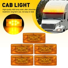 5pc Amber LED Raised Cab Roof Lights For Freightliner XL Century Columbia, etc picture