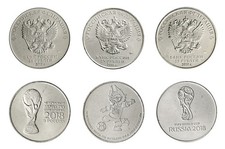Russia 25 Rubles, 3 Pieces Full Set, 2018, N #99231-130341, Mint, Commemorative picture