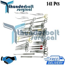 141 PCS CANINE+FELINE SPAY PACK VETERINARY SURGICAL INSTRUMENTS picture