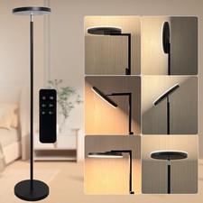 Anrotix 30W LED Floor Lamp 3000LM 90° Foldable Dimmable Standing Lamp w/ Remote picture