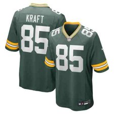 NWT Men's #85 Tucker Kraft Green/Rush Green/White Stitched Jersey Three Colors== picture