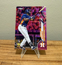 2020 Topps Chrome Update Yordan Alvarez Rookie Debut Pink Wave RC #U-53 Astros picture