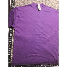 Cross Creek Mens Purple Mock Neck Long Sleeve T-Shirt Cotton USA Large NWT picture