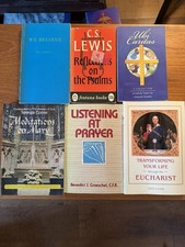 Catholic Prayer Devotional Book Lot (6) Mary Psalms Eucharist Spiritual Life picture