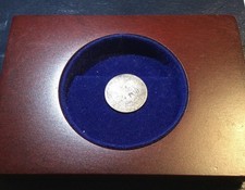 Rare 1796 to 1797 Draped Bust Silver Half Dime- Small Eagle Reverse- Wooden Case picture