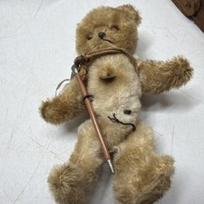 Vintage Early Berg 5” Mohair Mountain Climbing Teddy Bear Handmade Austria Rare picture