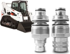 Bobcat Flat Face Male & Female Hydraulic Coupler Set Fits 753–883 A220–A770.... picture