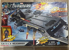 Marvel Avengers S.H.I.E.L.D Helicarrier Vehicle W/Captain America New W Box 2011 picture