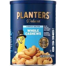 Planters Deluxe Lightly Salted Whole Cashews 18.25 oz Canister picture