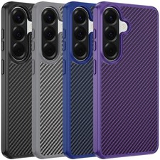 For Galaxy A57 5G Case Carbon Fiber Texture Skin-feel Built-in Magnetic Cover picture