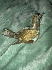 Archimede Seguso Murano Glass Bird Gold Flecks picture