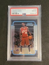 2003 Bowman Rookies & Stars Chrome LeBron James Rookie PSA 8 #123 RC by Topps 🔥 picture
