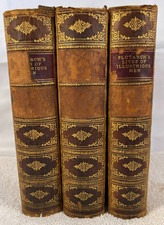 Mid-19th century Plutarch's Lives of Illustrious Men, complete 3-volume set picture