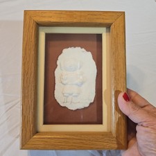 Vintage John Saunders Signed 1992 Paper Cast Sculpture Framed – Southwestern... picture