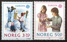 D5-9 Norway 1959, NK 1068-69 MNH,  Europa (C.E.P.T.) 1989, MI 1019-20, SC #942. picture