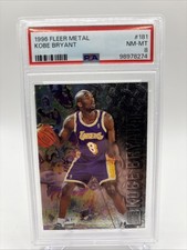 1996-97 Fleer Metal Kobe Bryant #181 Rookie RC Los AngelesLakers PSA 8 picture